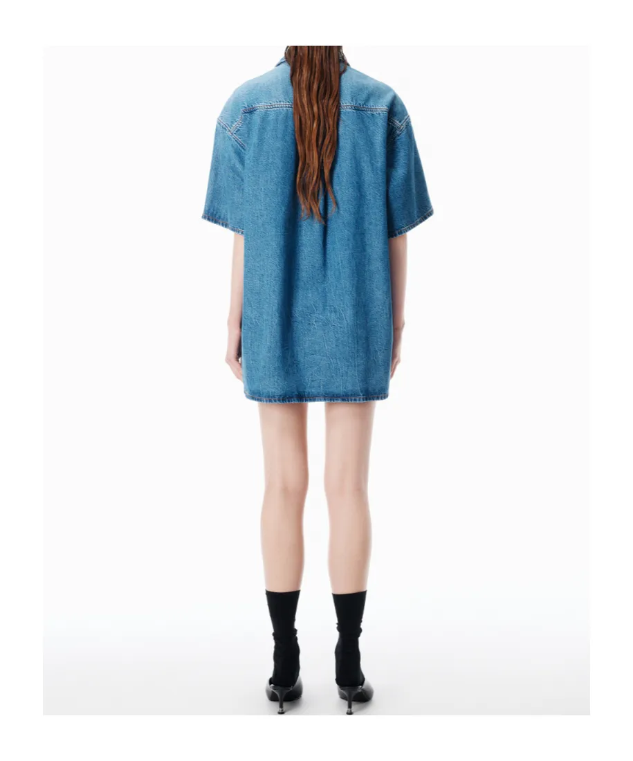 Alexander Wang Boxy Denim Shirtdress