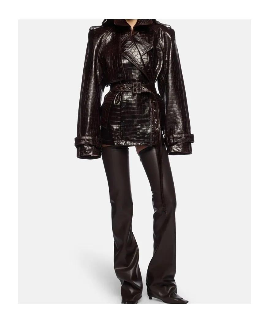 The Attico Belted Bomber Jacket