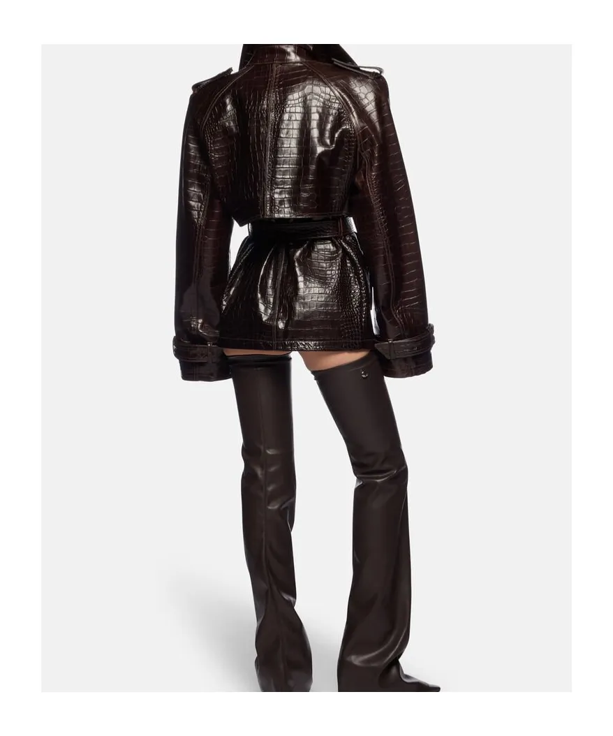 The Attico Belted Bomber Jacket