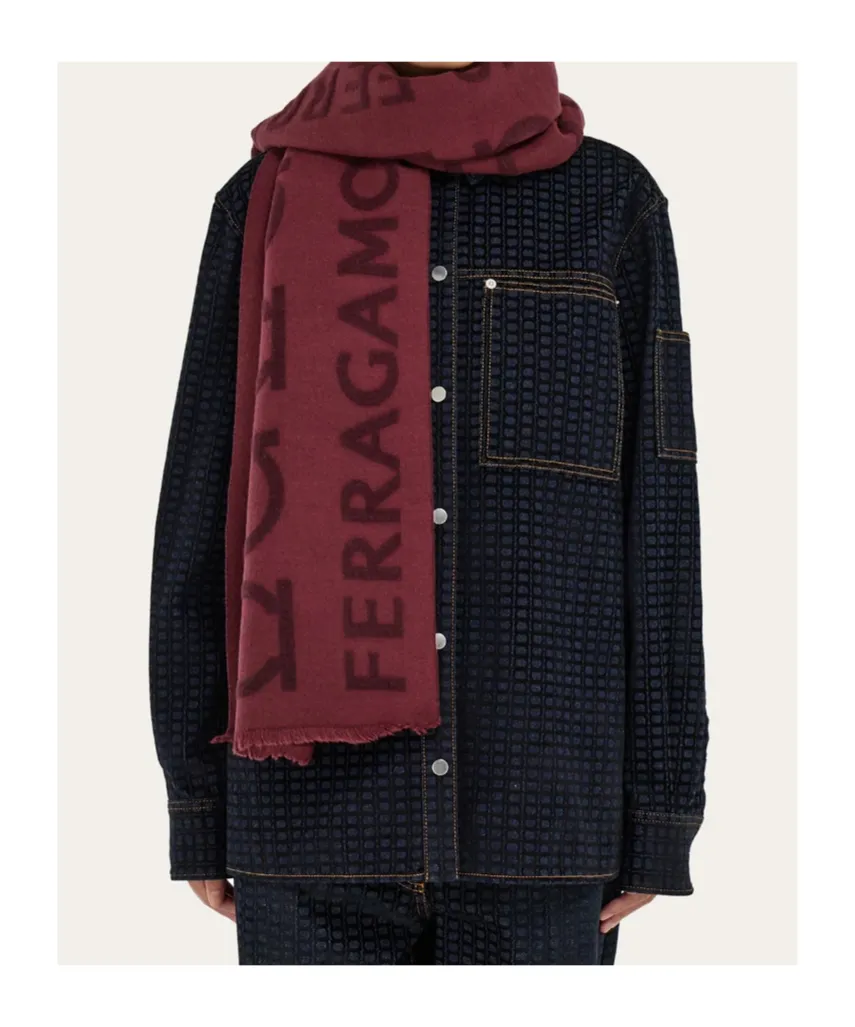 Gancini Jacquard Scarf