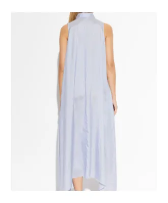 Vetements Collared Sleeveless Shirt Dress