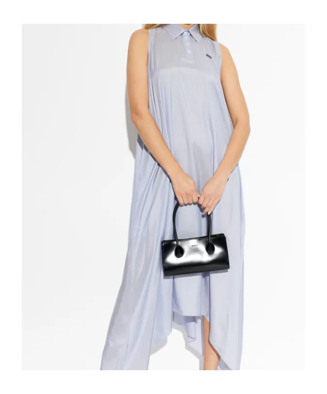 Vetements Collared Sleeveless Shirt Dress