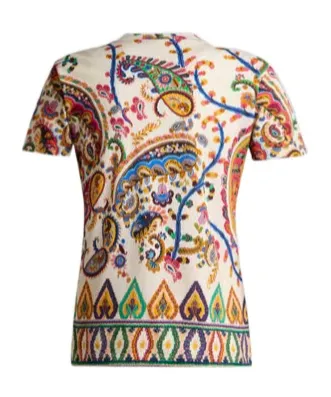 Etro Paisley Printed Short-Sleeved T-Shirt
