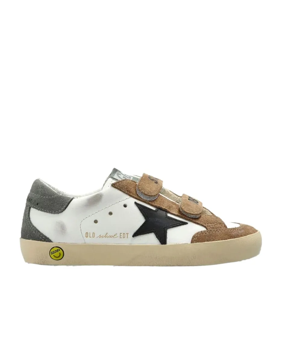 Golden Goose Kids Old School Round Toe Trainers