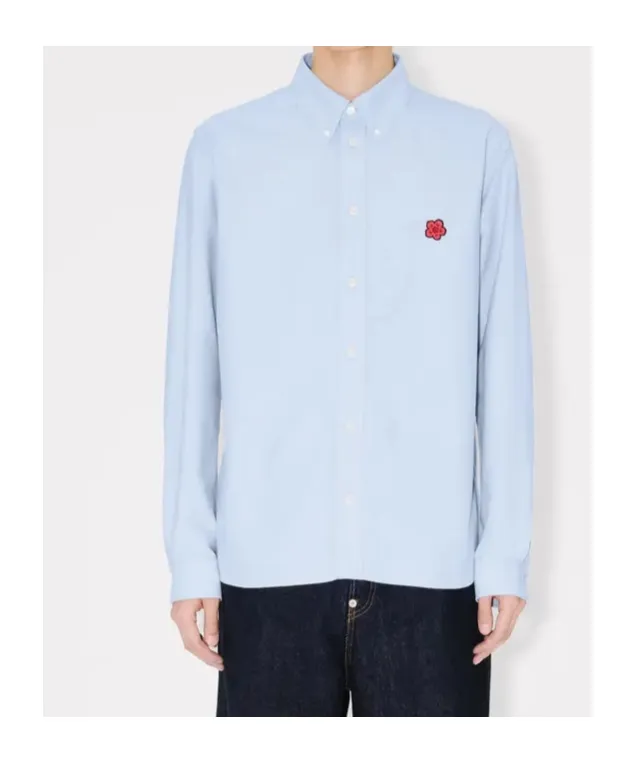 Kenzo Boke Flower Embroidered Casual Shirt