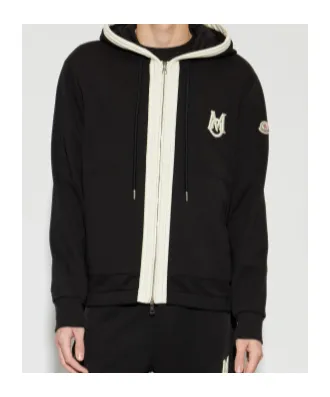 Moncler Logo Patch Zip-Up Jacket