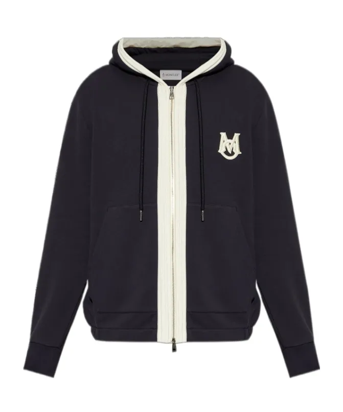 Moncler Logo Patch Zip-Up Jacket