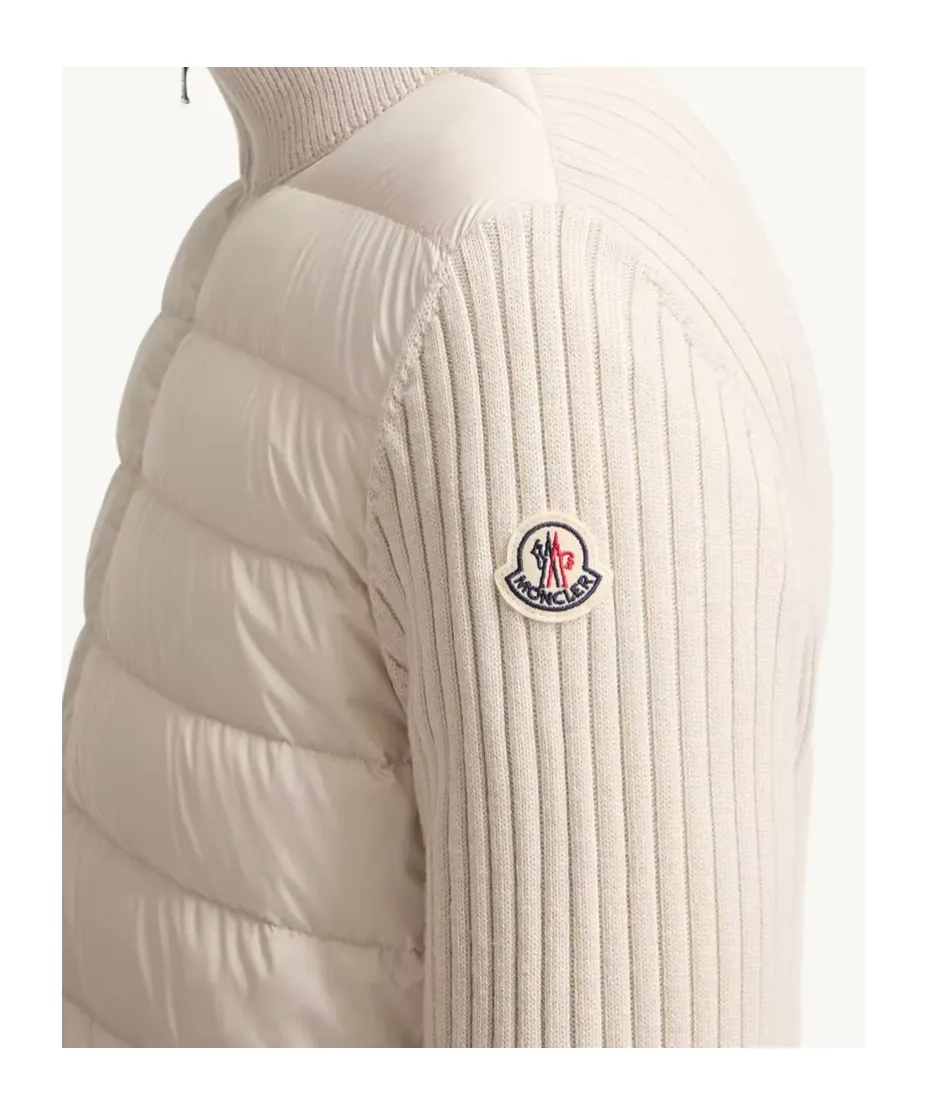 Moncler Quilted Zipped Cardigan