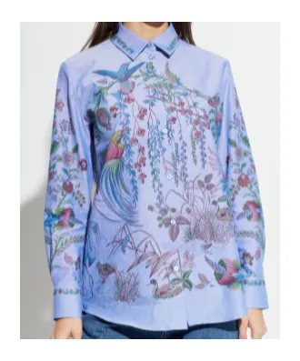 Etro Printed Oxford Shirt