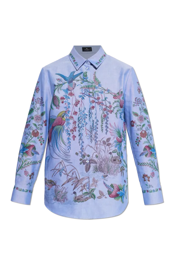 Etro Printed Oxford Shirt