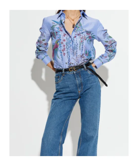 Etro Printed Oxford Shirt