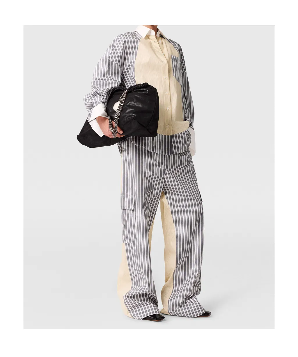 Stella Mccartney Oversized Mixed Stripe Cargo Trousers