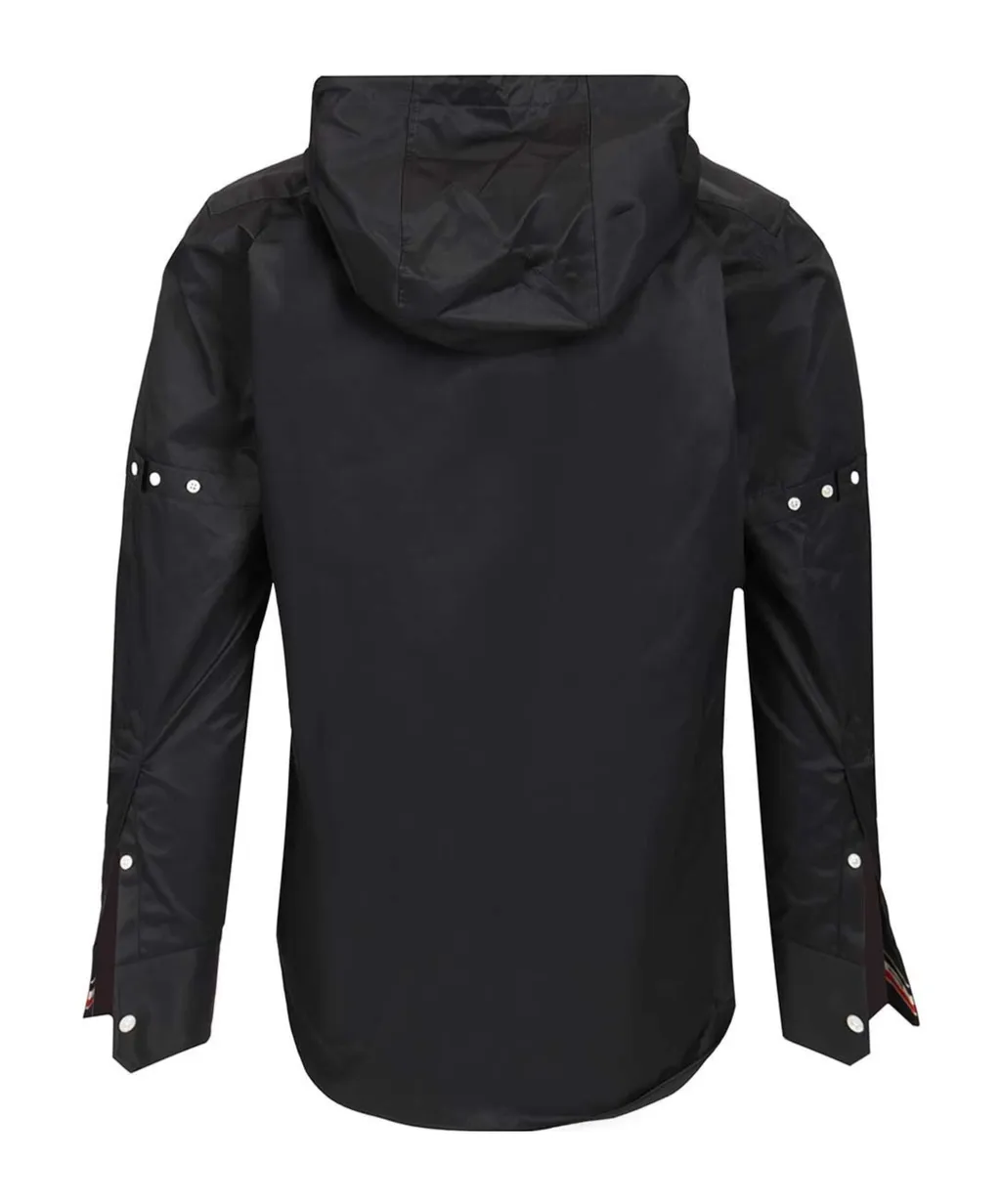 Thom Browne Drawstring Hooded Armband Shirt