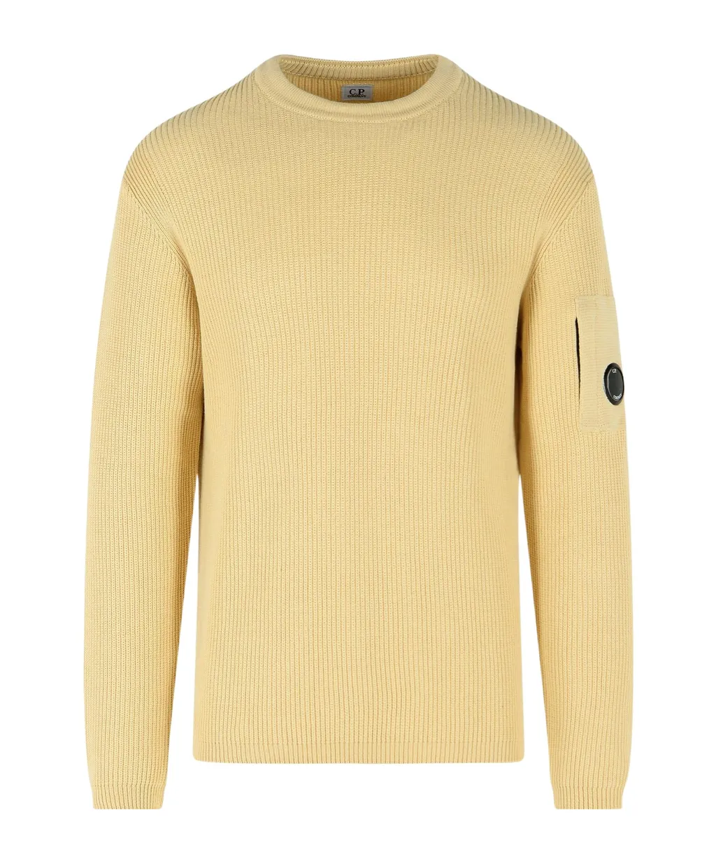 C.P. Company Logo Plaque Crewneck Jumper