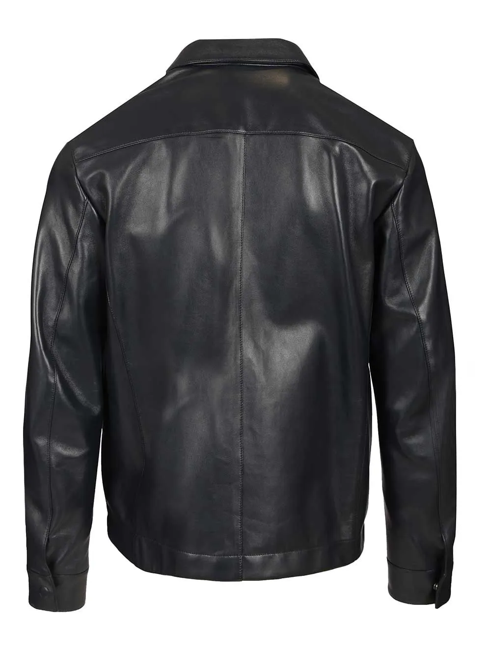 Tom Ford	Long-Sleeved Buttoned Leather Jacket