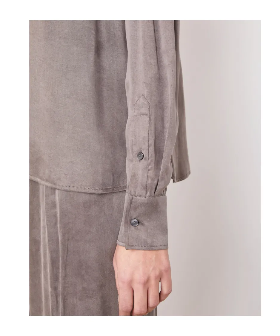 Rimy Buttoned Long-Sleeve Top