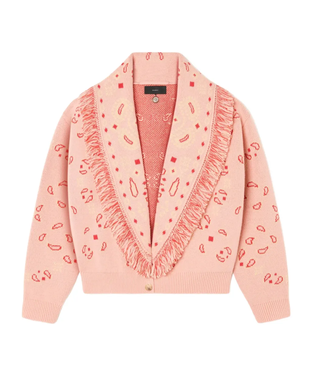 Bandana Jacquard Cardigan