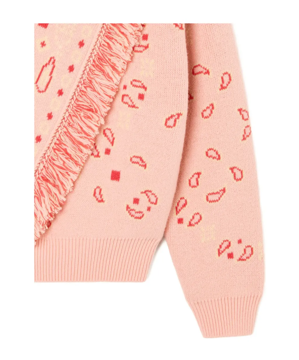 Bandana Jacquard Cardigan