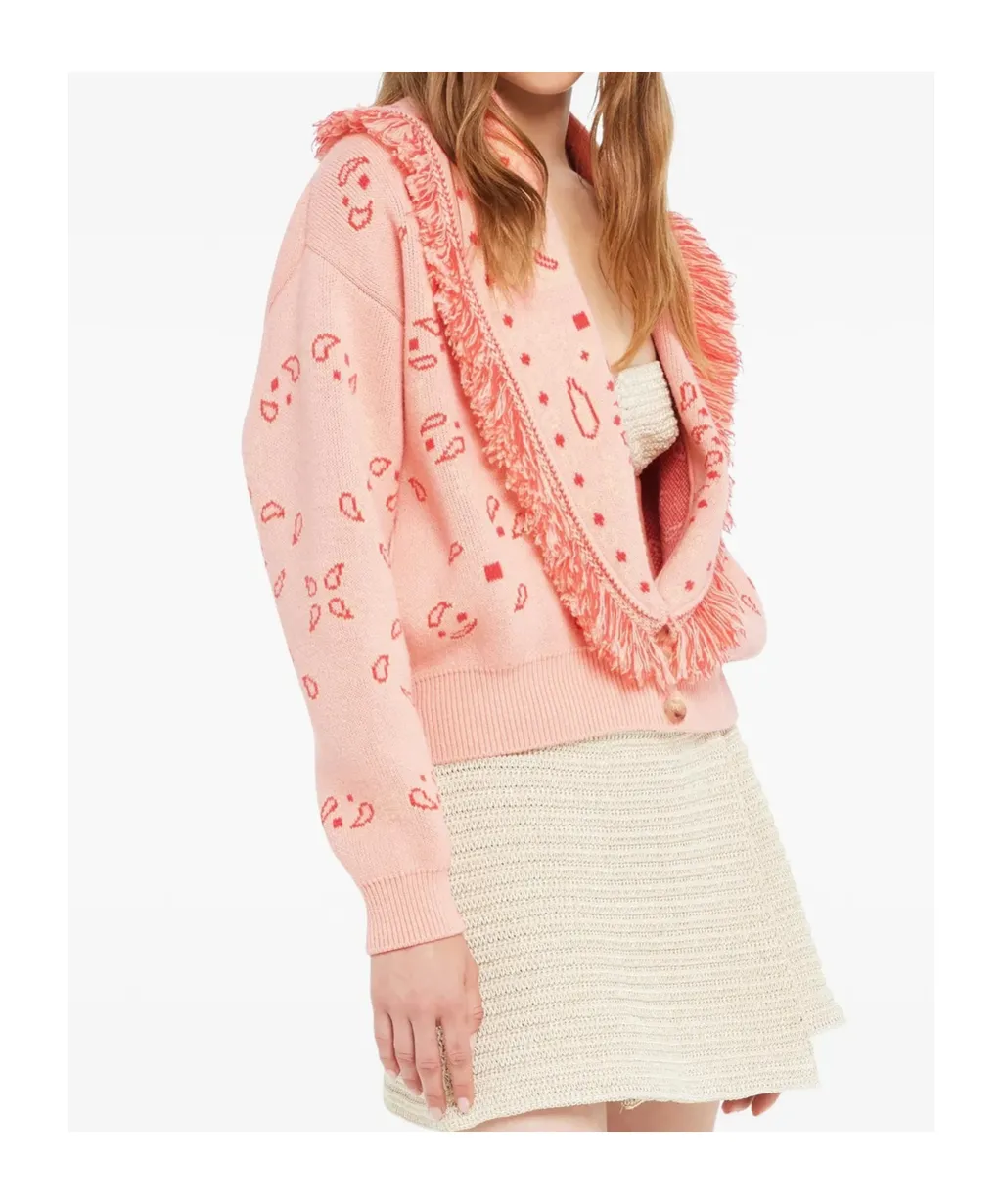 Bandana Jacquard Cardigan
