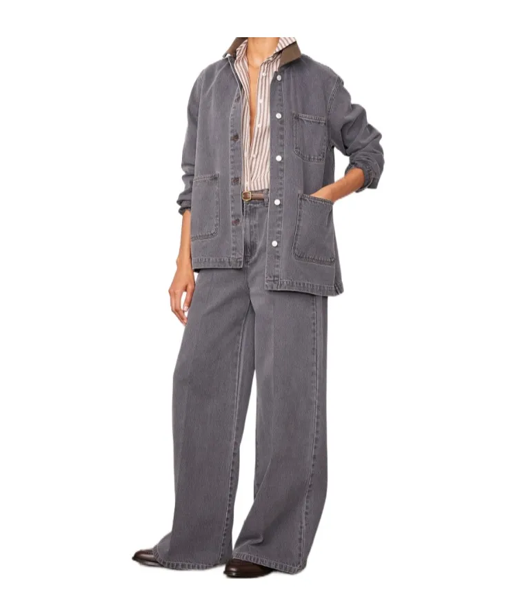 Wide-Leg High-Waisted Jeans