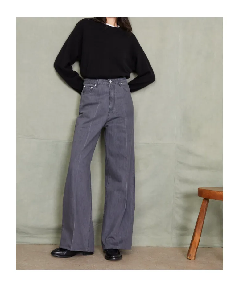 Romy Faded Wide-Leg Jeans
