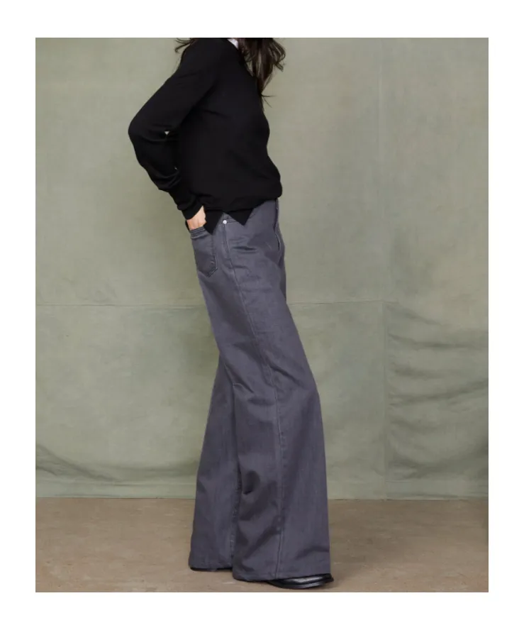 Romy Faded Wide-Leg Jeans