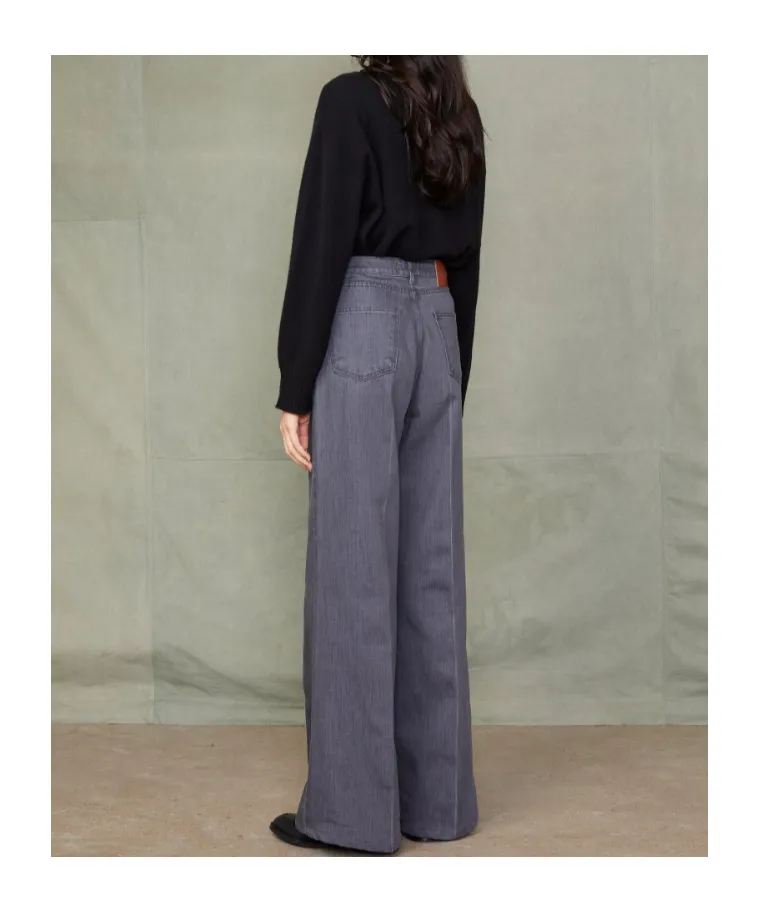 Romy Faded Wide-Leg Jeans
