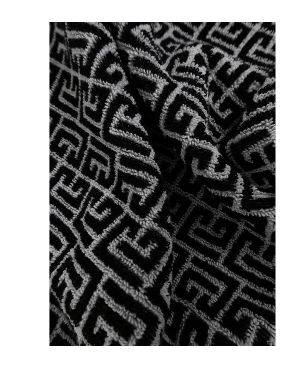 Balmain Kids Monogram-Pattern Bath Towel