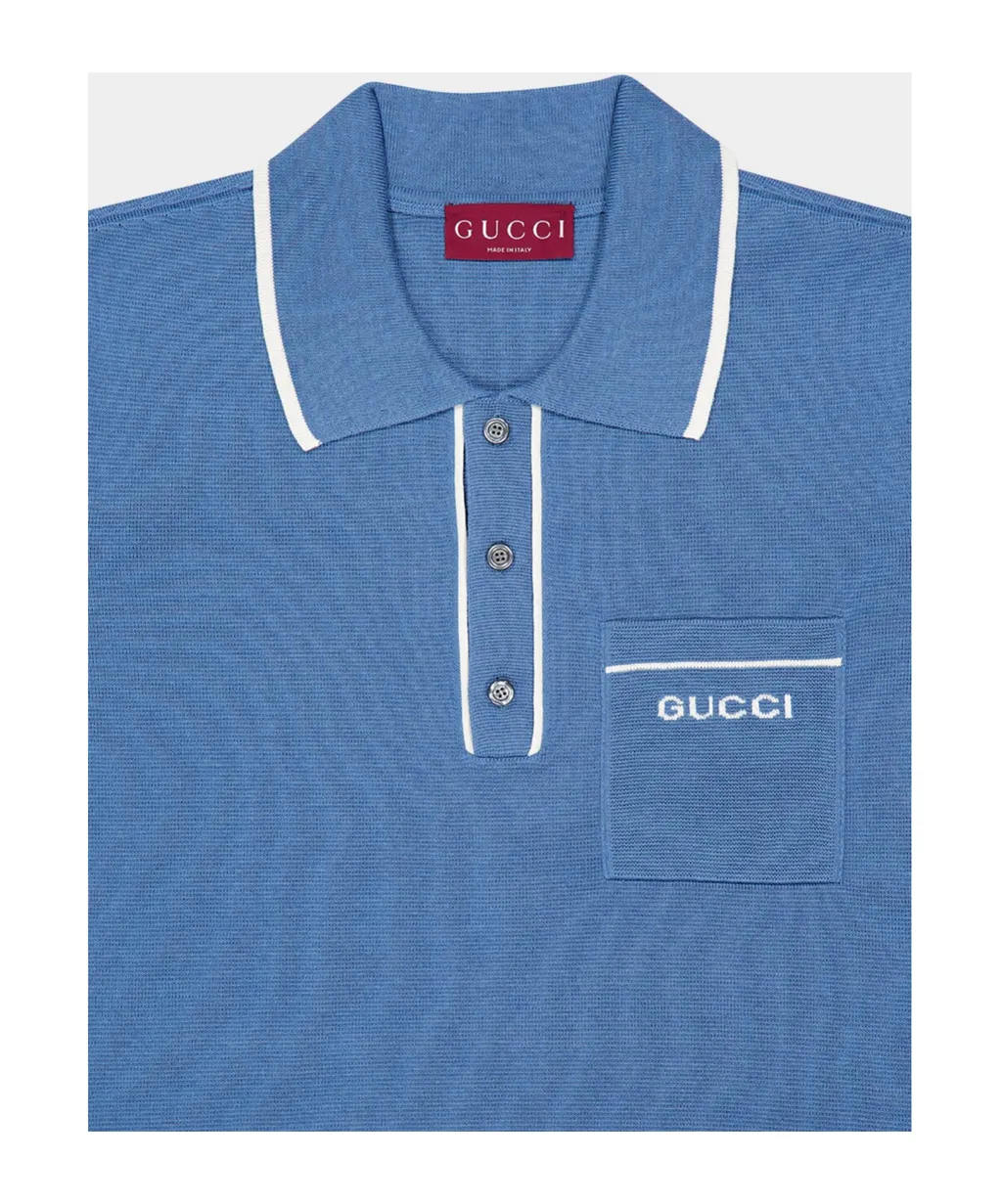 Logo-Intarsia Polo Shirt