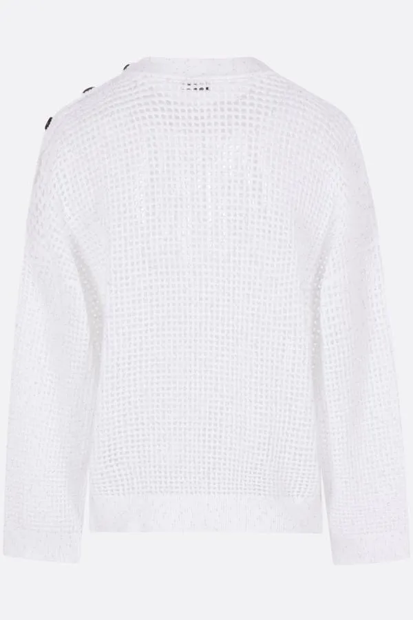 Brunello Cucinelli Mesh Ribbed Jumper