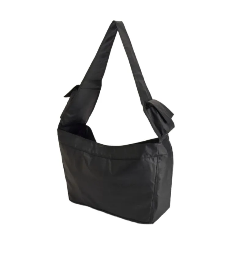 Large Newspaper Flap-Pocket Tote Bag