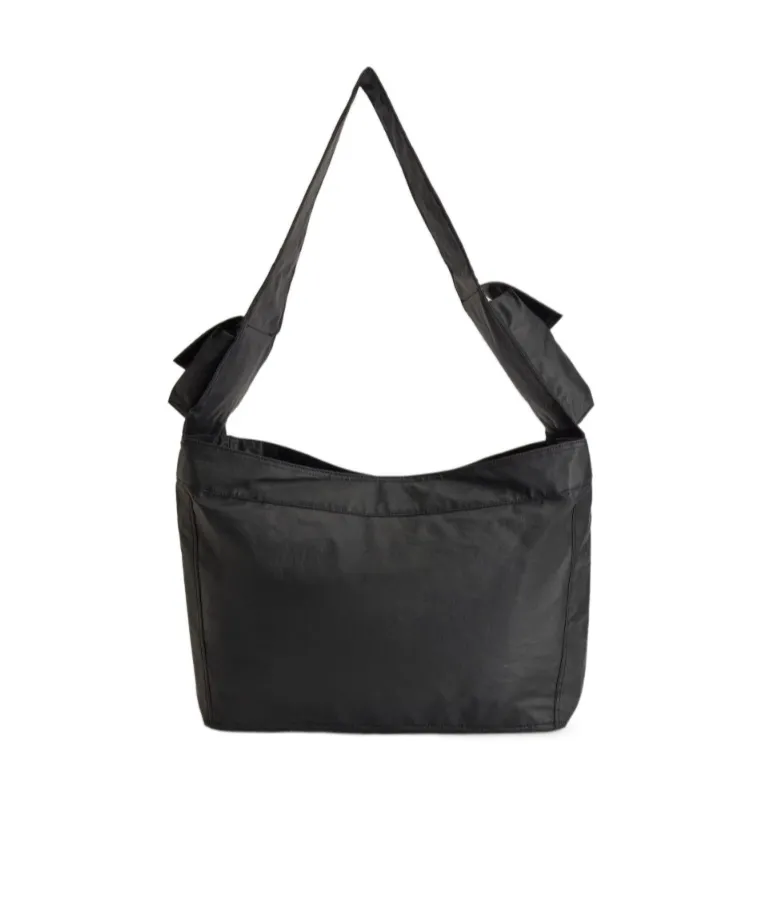 Large Newspaper Flap-Pocket Tote Bag