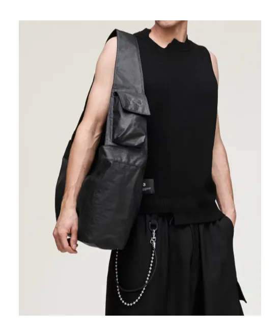 Large Newspaper Flap-Pocket Tote Bag