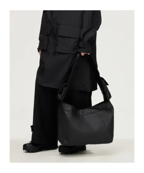 Large Newspaper Flap-Pocket Tote Bag