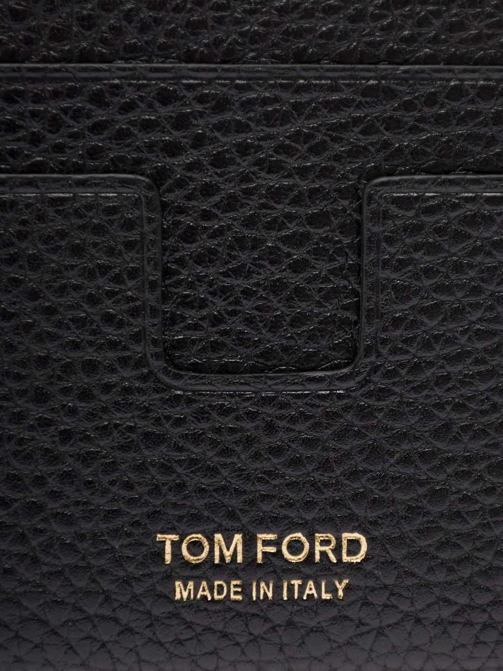 Soft Grain Leather T Line Classic Card Holder