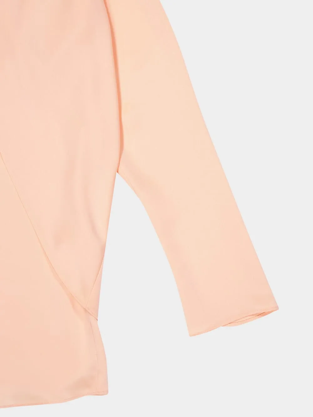 Satin Long-Sleeve Blouse