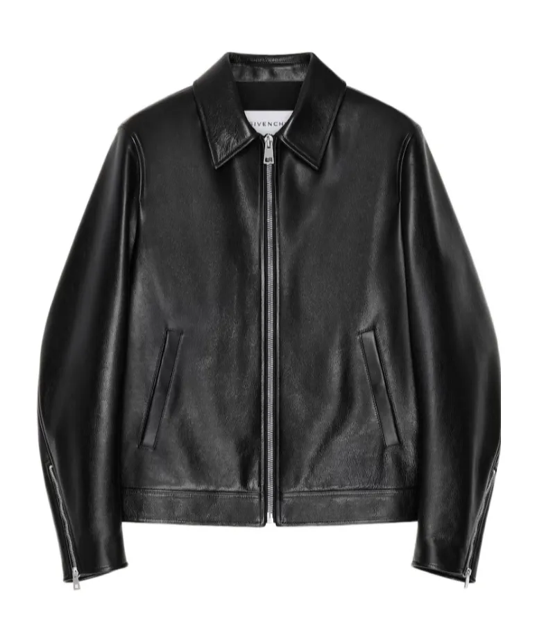Givenchy Zip-Up Leather Biker Jacket