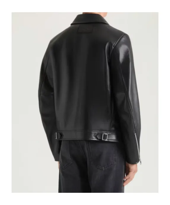 Givenchy Zip-Up Leather Biker Jacket