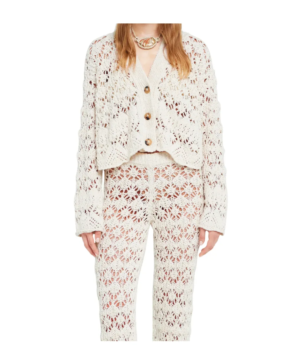 Lagoon Romance Buttoned Cardigan