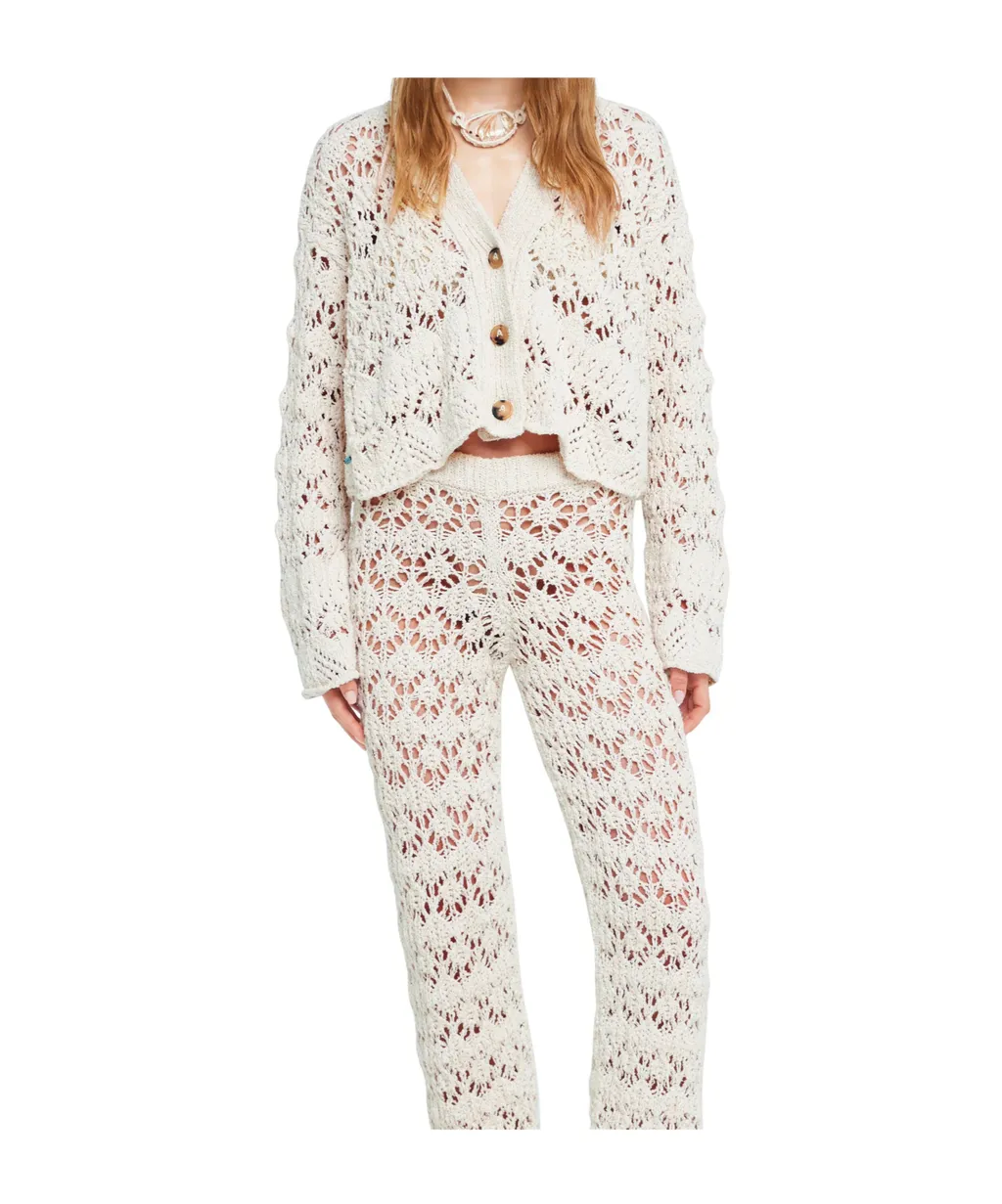 Lagoon Romance Buttoned Cardigan