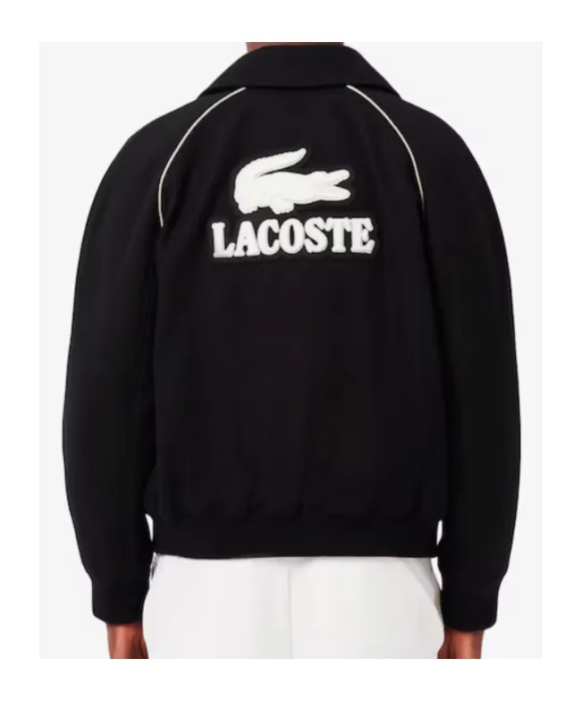 Badge Accent Wool Varsity Jacket