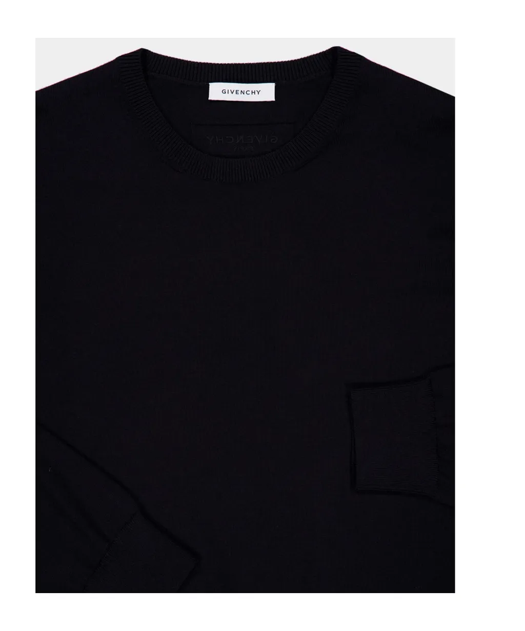 Givenchy Paris Label Long-Sleeved Sweater