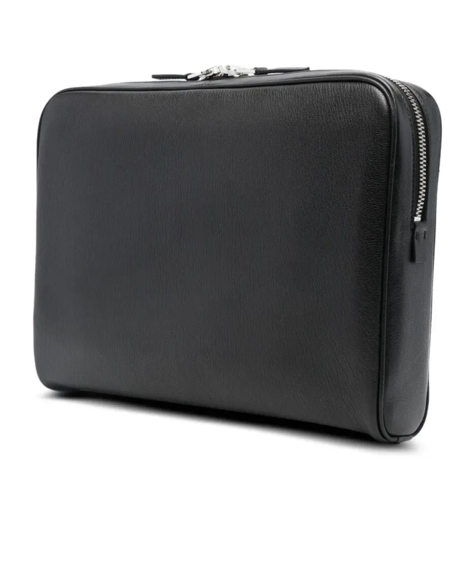 Supple Grain Leather Laptop Pouch