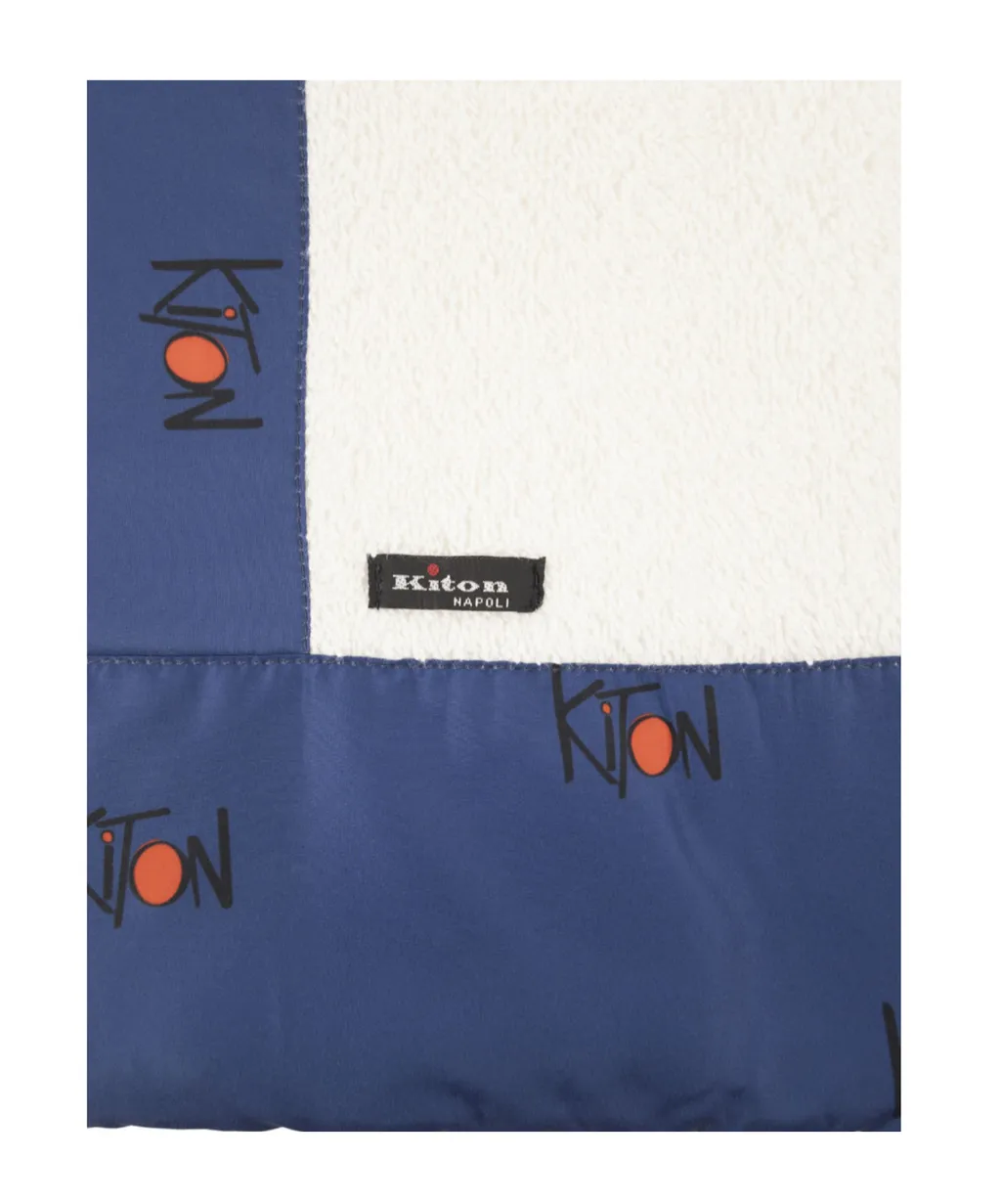 Kiton Logo Detailed Beach Towel