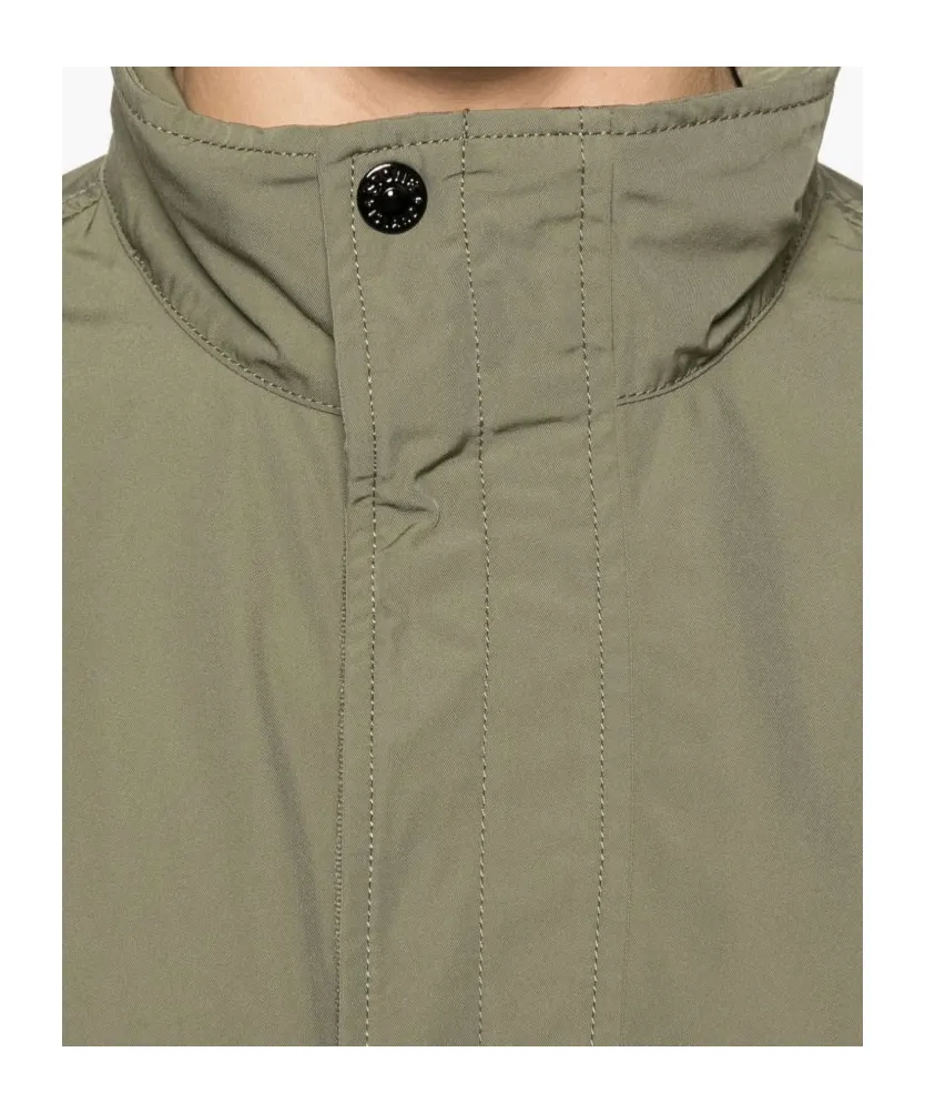 Stone Island Logo Patch High Neck Jacket