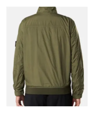 Stone Island Logo Patch Zip-Up Jacket