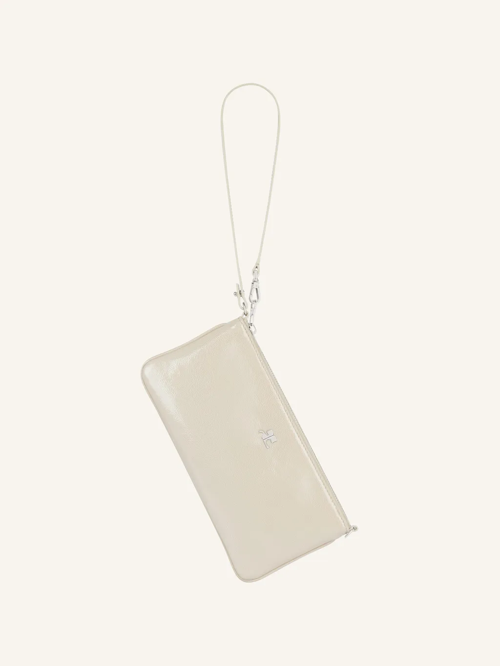 Logo-Plaque Zipped Pouch