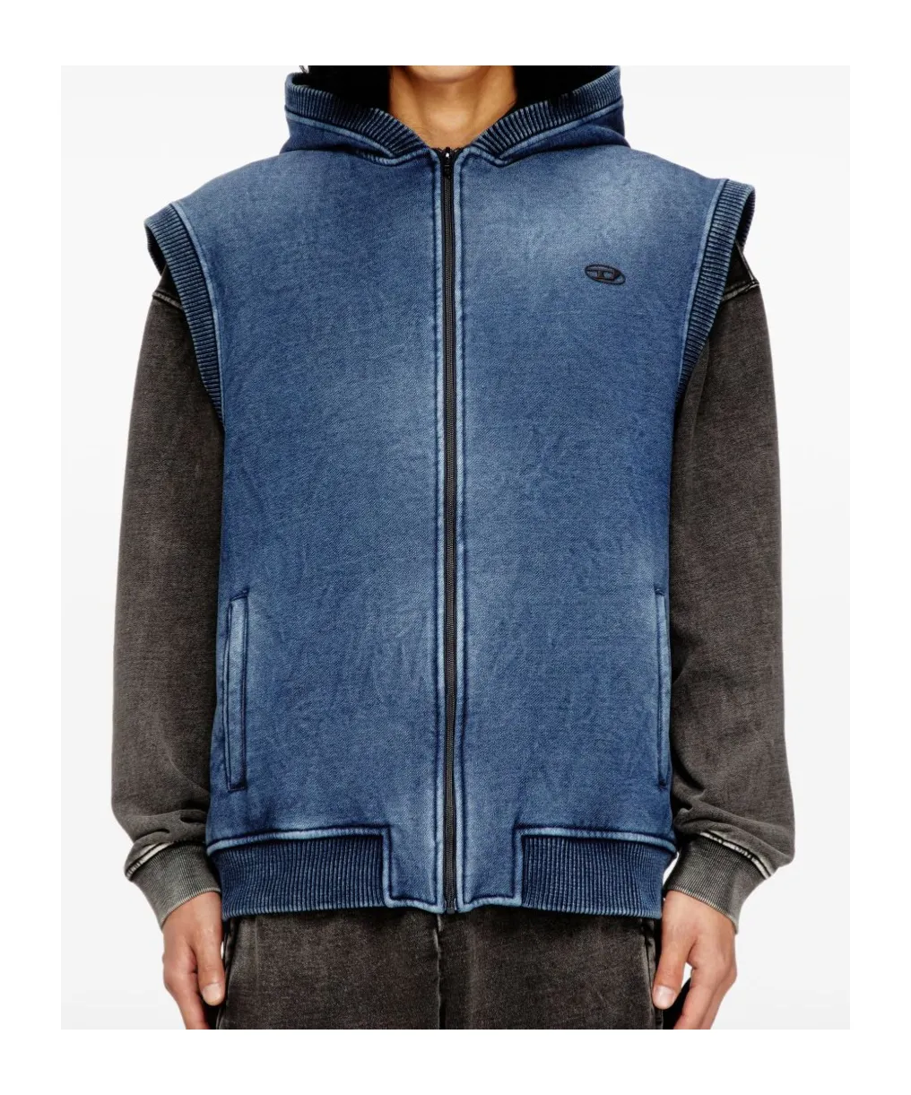 S-Hakel Logo-Detail Zip-Up Hoodie