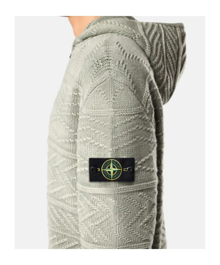 Oversized-Fit Zip-Up Hooded Jumper