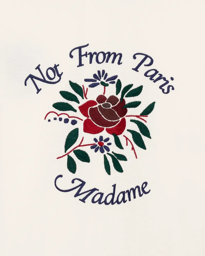 DrÔLe De Monsieur Chemise PiquÉE Slogan Rose Shirt